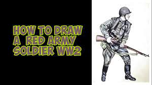 How To Draw A Soldier Easy. How To Draw German Soldier Ww1. Interesting  Drawing Technique - Youtube