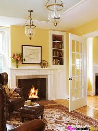 Yellow Walls With A Rich Brown And White Scheme Yellow Living Room Paint Colors For Living Room Living Room Paint