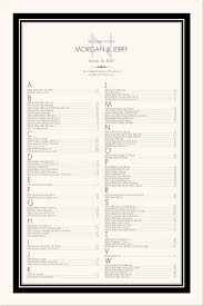 contemporary wedding seating chart