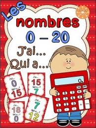 Nombres 0 20 Jeu J Ai Qui A French Numbers French Numbers French Numbers 1 20 Daily Math