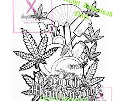 For marijuana lovers, paperback by trog, like new. Weed Coloring Etsy