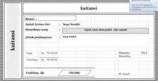 Cara Membuat Kwitansi Angka Terbilang Di Microsoft Excel