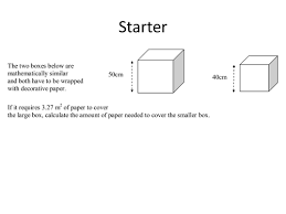 6, 12, 4.7, 1/2, 5 3/8 if the length units are different, choose the right unit Area And Volume Scale Factor Teaching Resources