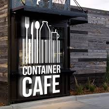Create A Branding Package For A Converted Shipping Container Cafe By Fortuna Shipping Container Cafe Container Cafe Container Restaurant