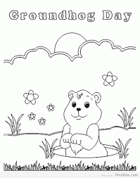 Groundhog Day Coloring Page Groundhog Day Activities Groundhog Day Ground Hog Day Crafts