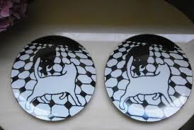 2 Assiettes Porcelaine De Limoges De P Deshoulieres Pour Le Etsy Plates Handmade Decorative Plates