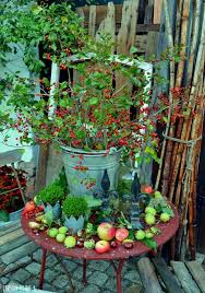 Hof 9 Diy Im Herbst Und Ein Fullhorn Der Natur Im Innenhof Herbst Dekoration Innenhof Gartendekoration