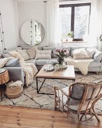 Cozy Interior Design Ideas Using Throw Pillows And Wooden Elements With Pastel Interior Living Room Decor Apartment Rustic Living Room Living Room Scandinavian