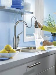high arc pulldown kitchen faucet