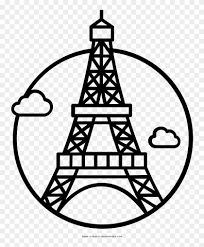 Define con líneas ligeras sus proporciones generales. Torre Eiffel Pagina Para Colorear Eiffel Tower Cookie Clipart 1507852 Pikpng
