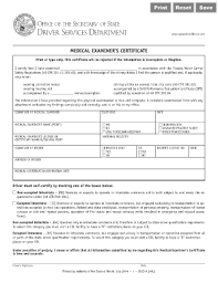 You must have a new medical examination and obtain a new medical certificate. 15 Printable Medical Examiners Certificates Forms And Templates Fillable Samples In Pdf Word To Download Pdffiller