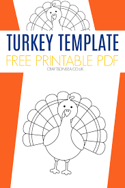 turkey template free printable crafts on sea