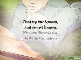 30 days has september, april, june, and november. How To Memorize How Many Days Are In Each Month 13 Steps