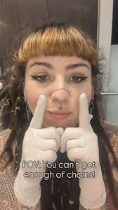 Some of my favorite chain placements!! Whether it's to sit like a hoop,  loosely dangle, connect two piercings or as a fixed piece. , Let me chain  you up 😉⛓️, @trueaddictiontattoo , •, #piercings ...