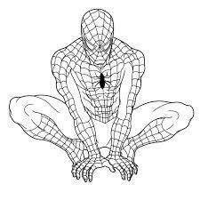 L'uomo ragno si insinua sul muro. Disegni Da Colorare Di Spiderman Stampa Online Supereroe 90 Immagini