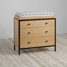 Primary 3 Drawer Dresser Black Baby Changing Tables Kids Dressers Changing Table Dresser