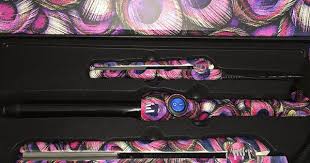 Bio Ionic One Pass Flat Iron 1 5 Inch Pyt Lola Styling Tools Set Pink Peacock Design Includes 1 25 Ceramic Straightener Mini Flat Iron And Curling Ceramic Straightener Wand Curls Styling Tools