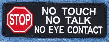 Stop No Touch No Talk No Eye Contact Service Dog Patch 2x6 Danny Luanns Embroi Service Dog Patches Dog Patch Service Dogs
