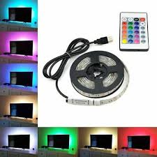 2m 5050 Rgb Led Strip Lights Usb Colour Changing 5v Tv Back Mood Lighting Pc