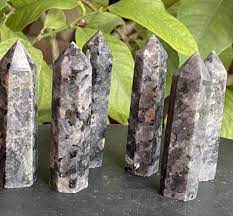 All crystals are ethically sourced. Larvikite Tower