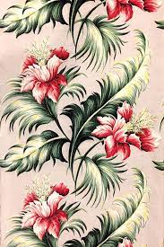 Stunning Vintage 30s Fuchsia And Green Floral Barkcloth Etsy Vintage Fabric Prints Barkcloth Pattern Art