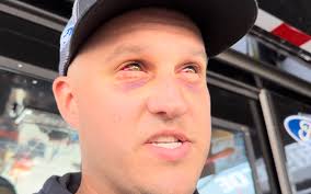 Ryan Preece said he feels fine. He was not hit by anything but obviously  blood vessels burst in his flip.