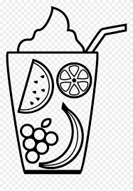 Getcolorings.com has more than 600 thousand printable coloring pages on sixteen thousand topics thousands of printable coloring pages, for kids and adults! Smoothie Coloring Page Line Art Clipart 3750579 Pinclipart