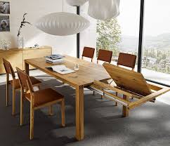 Luxury Solid Wood Extending Dining Table Shown In Oak Dining Room Table Solid Wood Dining Table