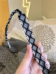 Black And White Bracelet Pattern Black And White Diamond Friendship Bracelet Etsy Diamond Friendship Bracelet Friendship Bracelets Braided Friendship Bracelets