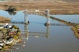 Napa River Railroad Lift Bridge In Ca United States