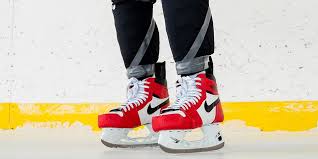The first of its kind. Check Out These Air Jordan 1 Chicago Hockey Skates Hypebeast