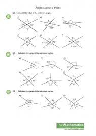If you said 110 degrees, you're correct. Vertically Opposite Angles And Around A Point Mr Mathematics Com