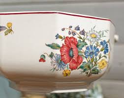 1920s ~ "FLEURS DES CHAMPS" VILLEROY & BOCH ~ French German Antique Ha