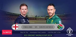 The 2019 icc cricket world cup was the 12th cricket world cup, a quadrennial one day international (odi) cricket tournament contested by men's national teams and organised by the. South Africa V England 1st Odi Live Score Cricket World Cup 2019
