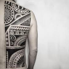 Half back tattoo by robson carvalho. Grosses Blackwork Style Half Back Tattoo Verschiedener Ornamente Tattooimages Biz