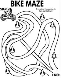 Maybe you would like to learn more about one of these? Bike Printable Maze Coloring Page Book For Kids