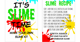 Slime Time Pdf Slime Party Slime Slime Recipe