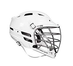 Amazon Com Cascade White Cpv R Lacrosse Helmet Silver Mask