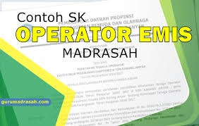 Bantuan operasional sekolah tahun anggaran 2019. Download Contoh Sk Operator Madrasah Pengelola Emis Terbaru
