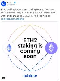 Staking is one of the best ways to make a passive income with cryptocurrency. Eth 2 0 Staking Rewards Are Coming Soon On Coinbase Ethtrader