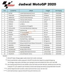 Jadwal Motogp 2020 Di 2020 Sirkuit Motogp Tanggal