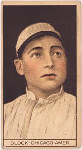 Jimmy Block, Chicago White Sox, baseball card portrait]