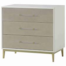 Showed a comparrison of what others have passed off as ivory and a. Mason 55 Alice Modern Ivory Wood Cream Faux Shagreen Wrapped 3 Drawer Nightstand Wide Over 29 W Kathy Kuo Home