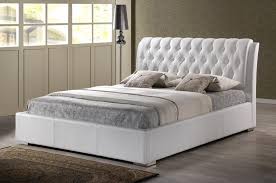 Browse a variety of housewares, furniture and decor. Queen Or King Modern White Faux Leather Platform Bed Frame Tufted Headboard Ebay