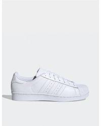 Maybe you would like to learn more about one of these? Adidas Originals Leather Adidas Superstar Foundation B27136 In White For Men Lyst