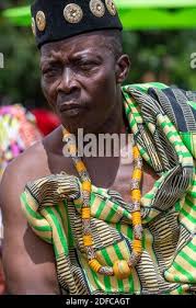 Togo, Kara, Mann in traditioneller Kleidung Stockfotografie