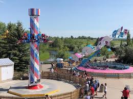 The park occupies approximately 160 acres (65 ha) of land, although the amusement park only occupies 90 acres (36 ha) of it. Our Spectacular Day At Calaway Park Family Fun Edmon Ton