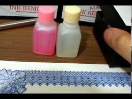 Apply a small amount of acetone to a cotton swab, and rub into the ink you're trying to erase. How Remove Parker Ink From Paper Using Magic Ink Remover Tsunami Youtube
