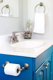 There's nothing quite like the sound of crashing waves at a nearby coastline. Budget Friendly Beach Themed Bathroom Makeover Sustain My Craft Habit