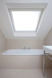 Bathtub Under The Eave Think I D Prefer The Window Going Horizontally Small Attic Bathroom Skylight Bathroom Loft Bathroom